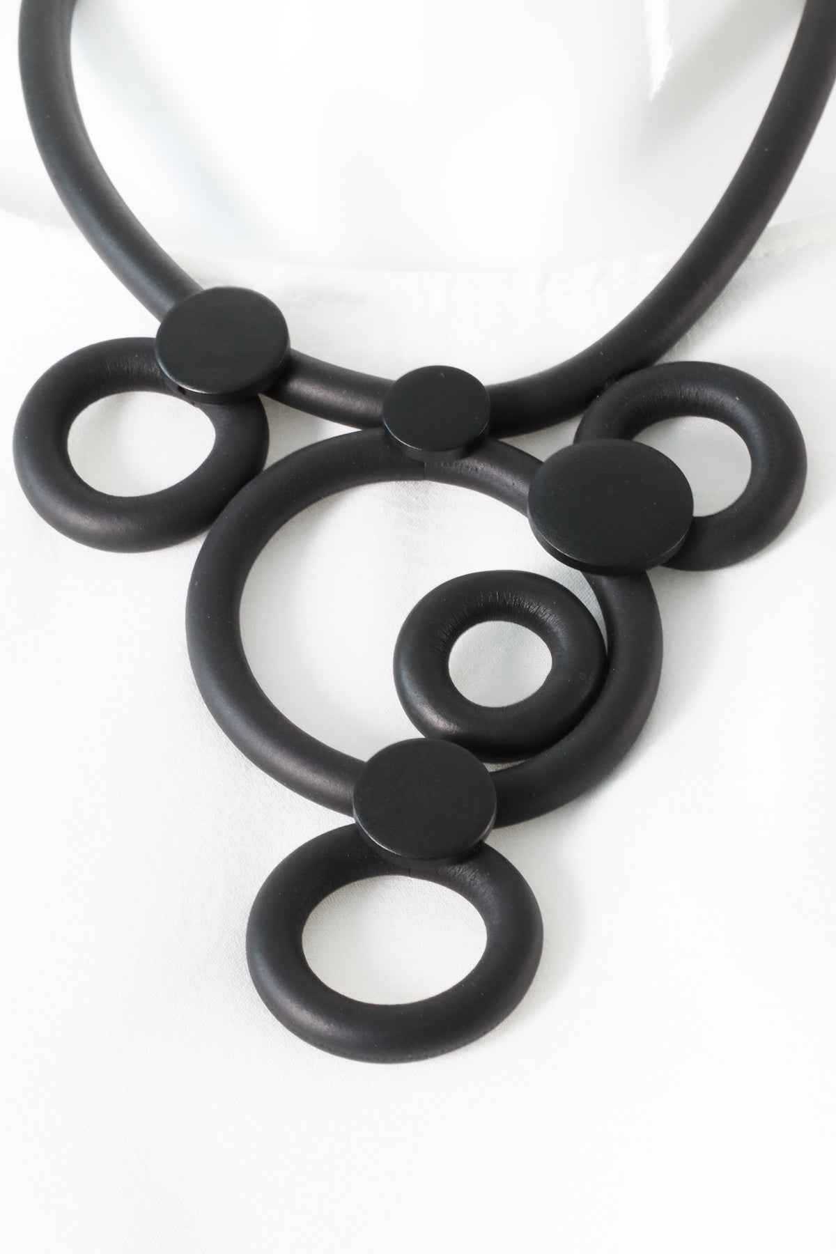 Opal Necklace in Black