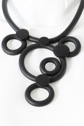 Opal Necklace in Black