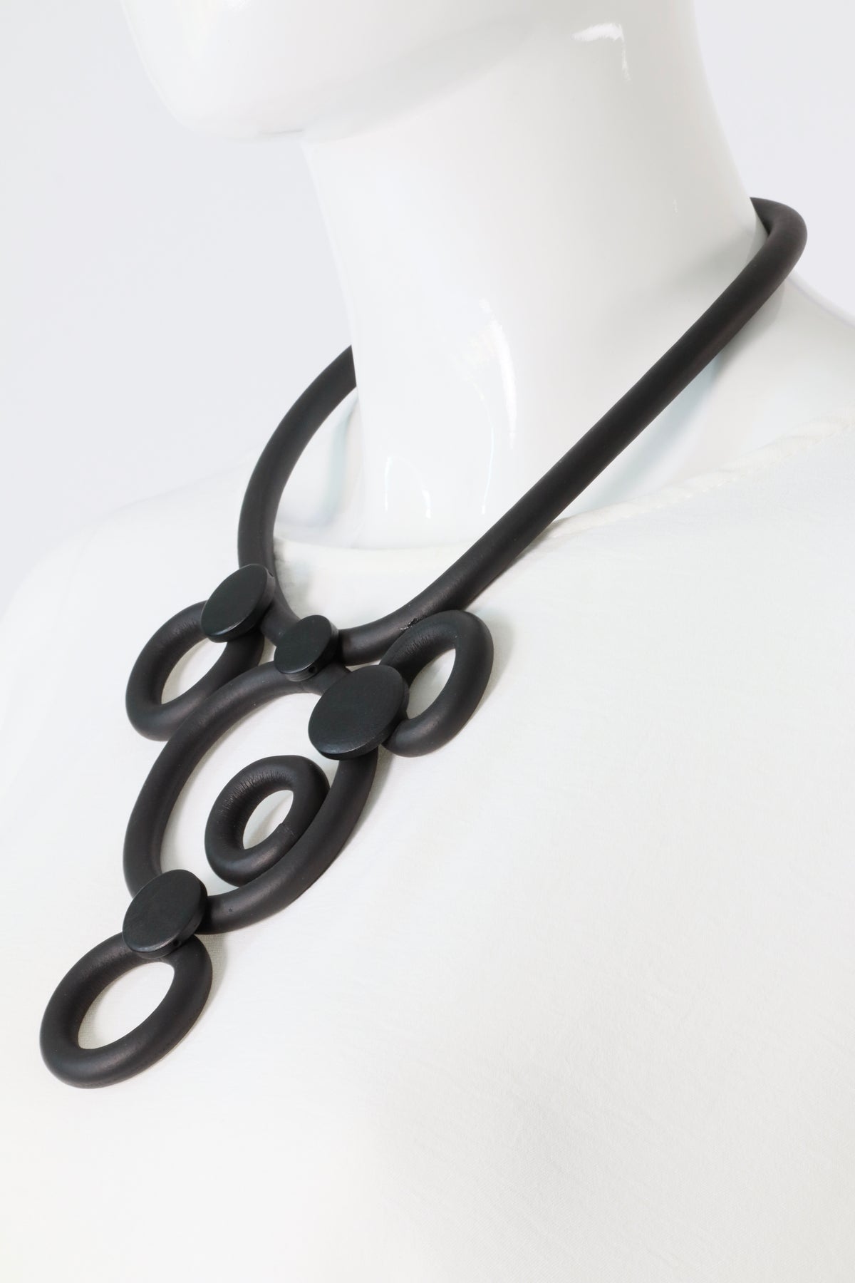 Opal Necklace in Black