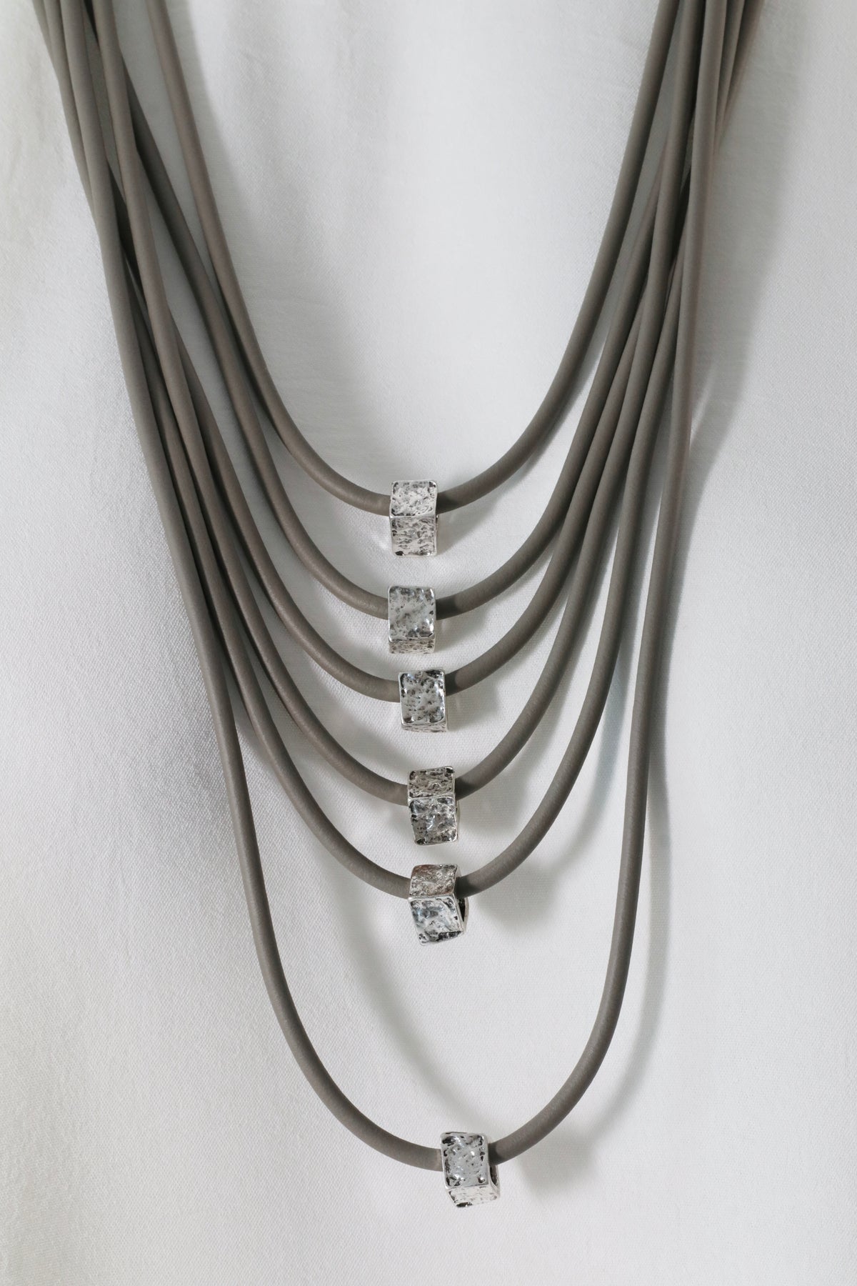 Rosalie Necklace in Grey