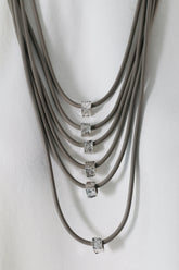 Rosalie Necklace in Grey