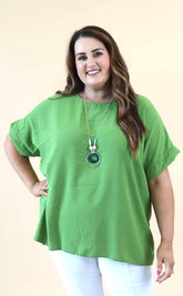 Freya Blouse in Lime