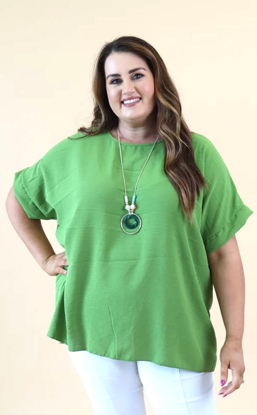 Freya Blouse in Lime