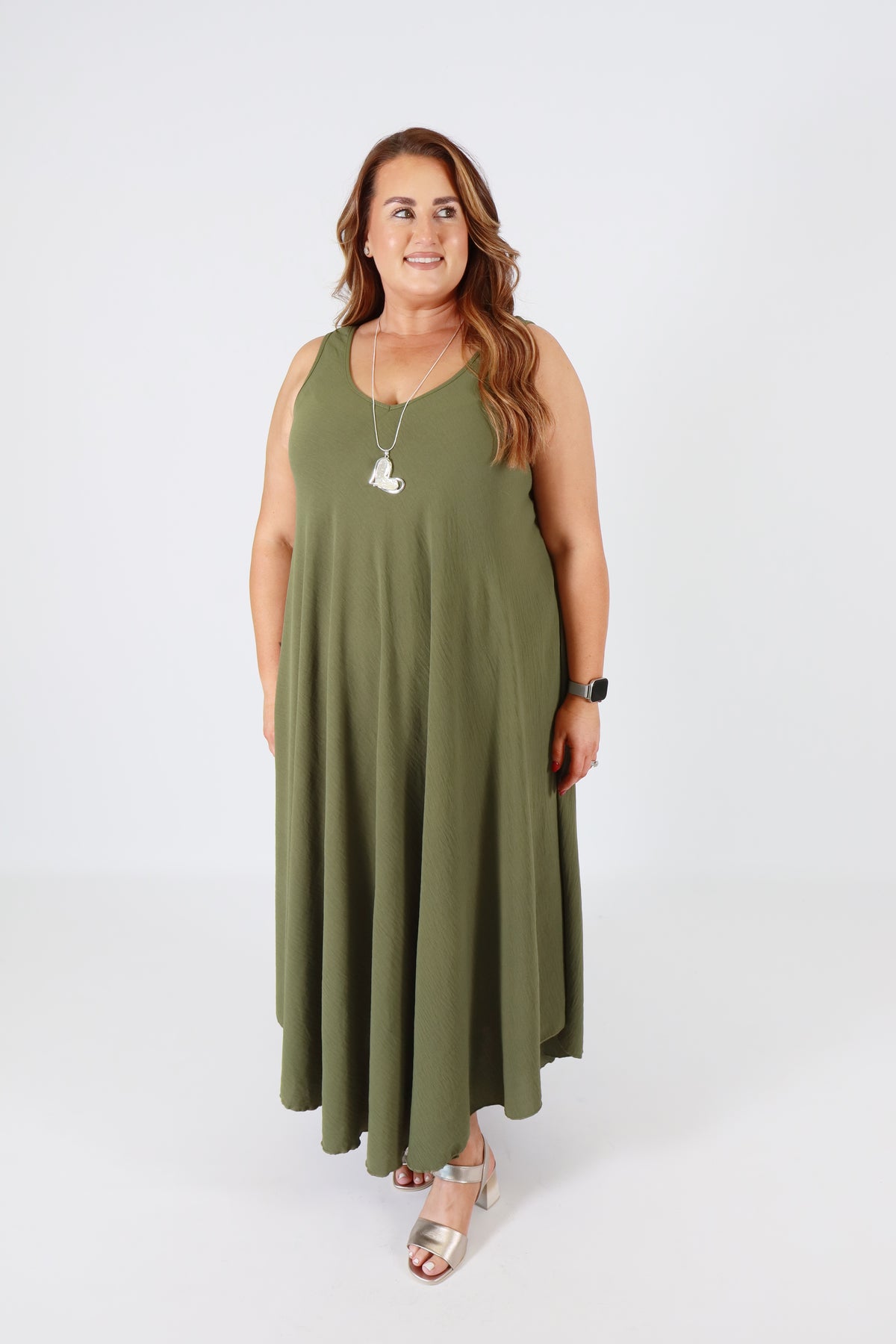 Aimee Dress in Khaki