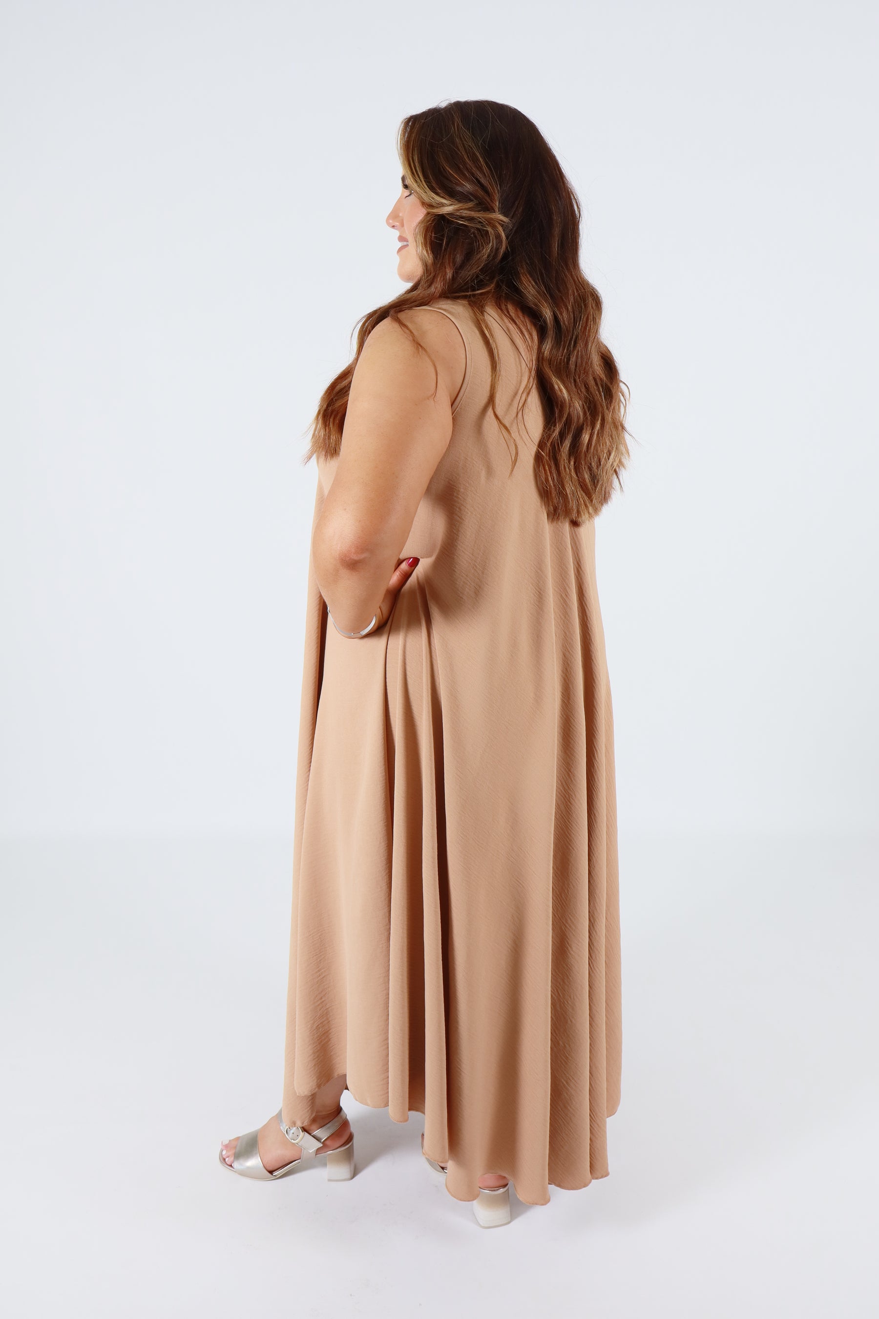 Aimee Dress in Beige