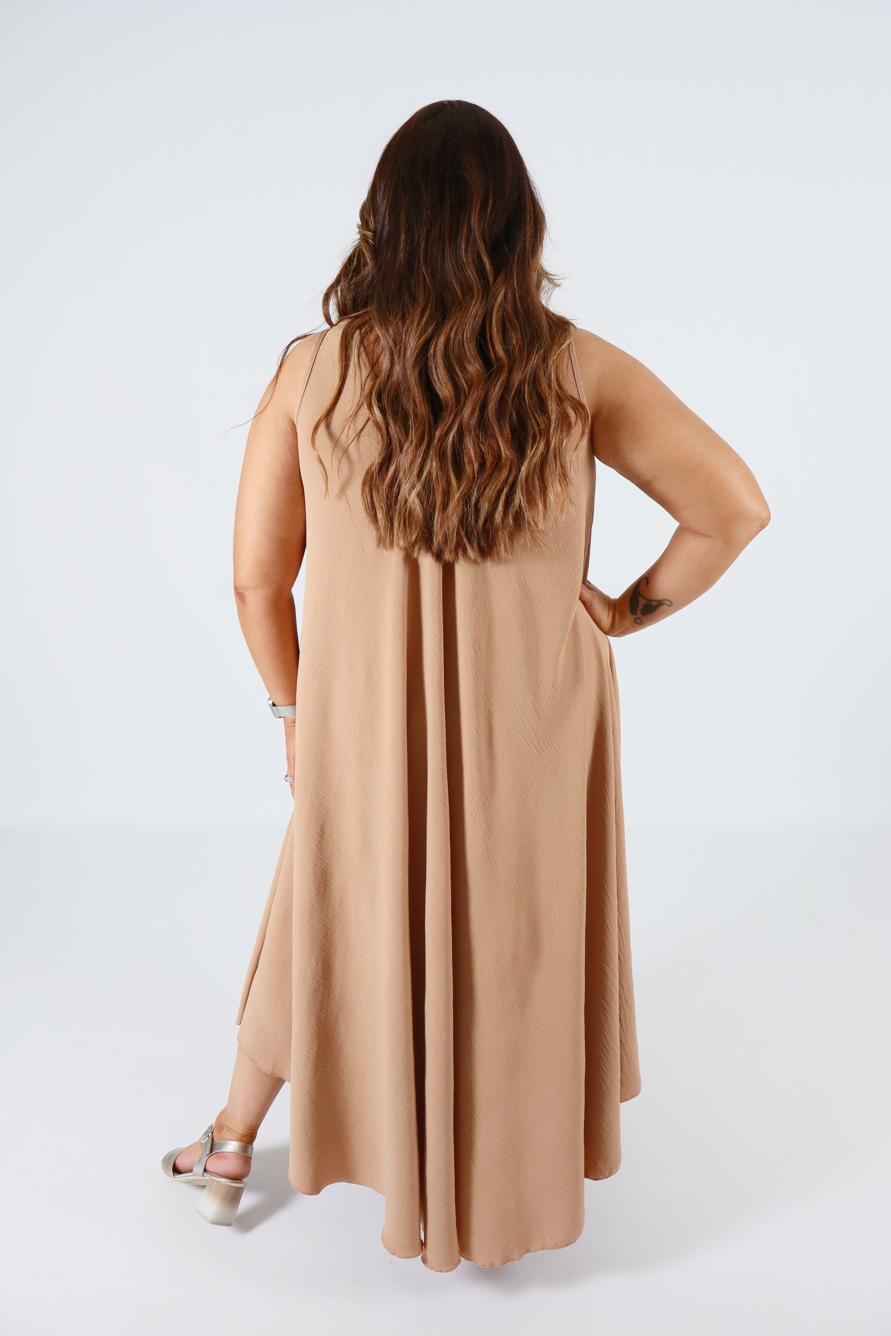 Aimee Dress in Beige