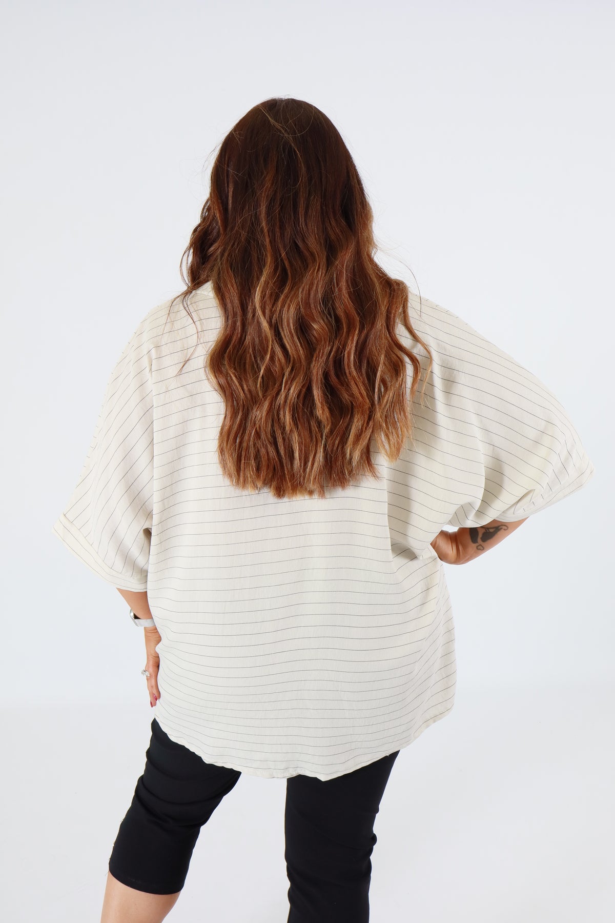 Harper Blouse in Beige