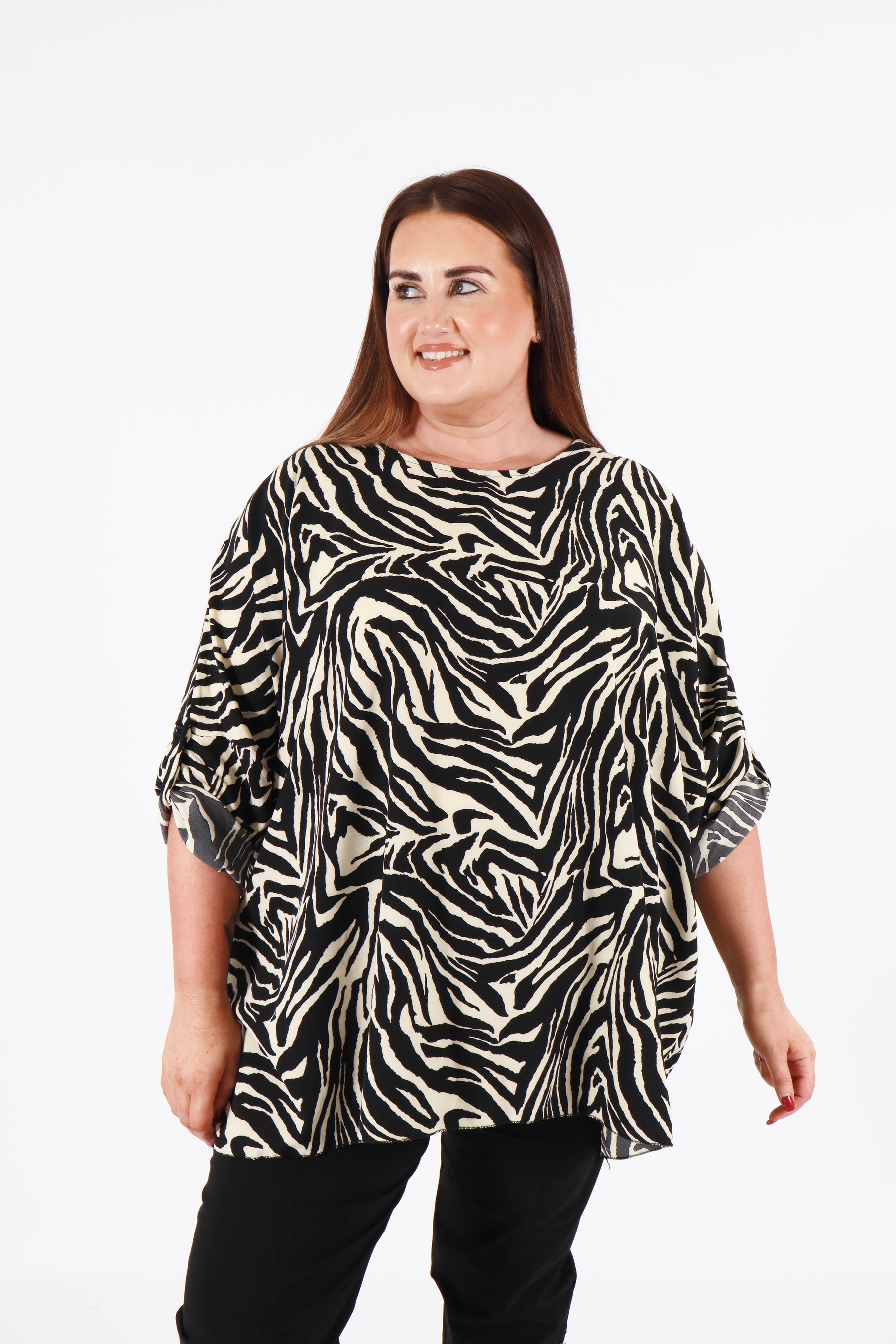 Emma Blouse in Zebra Print