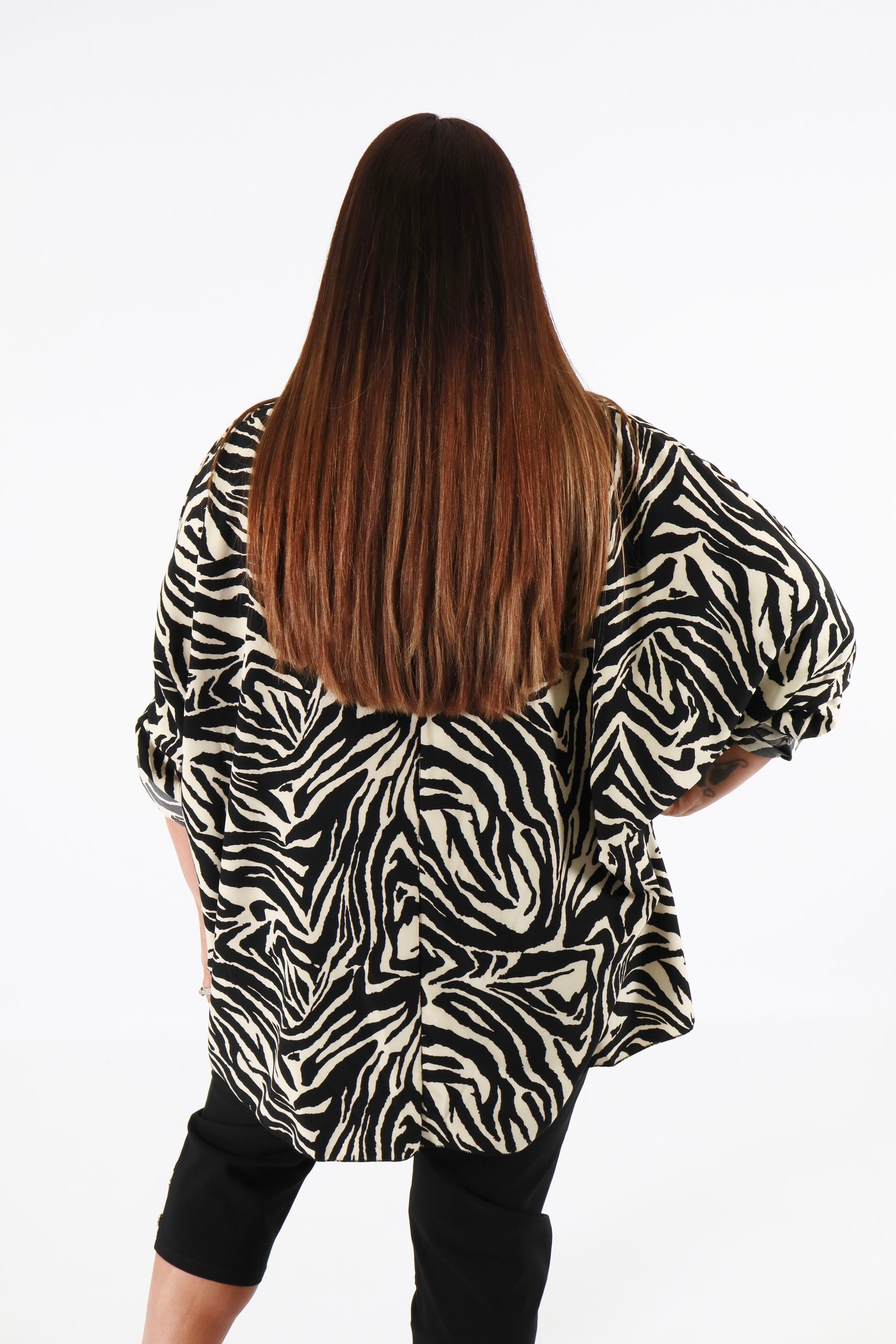 Emma Blouse in Zebra Print