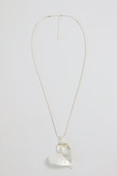 Hannah Heart Necklace in Silver
