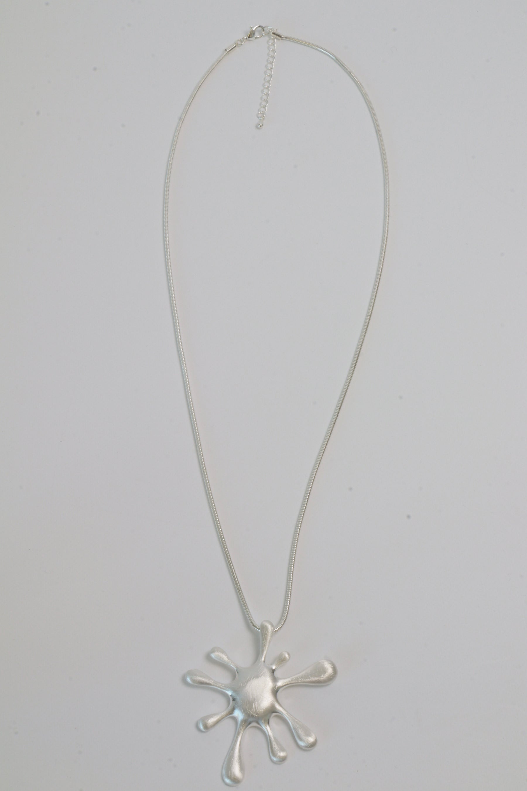 Splat Necklace in Silver