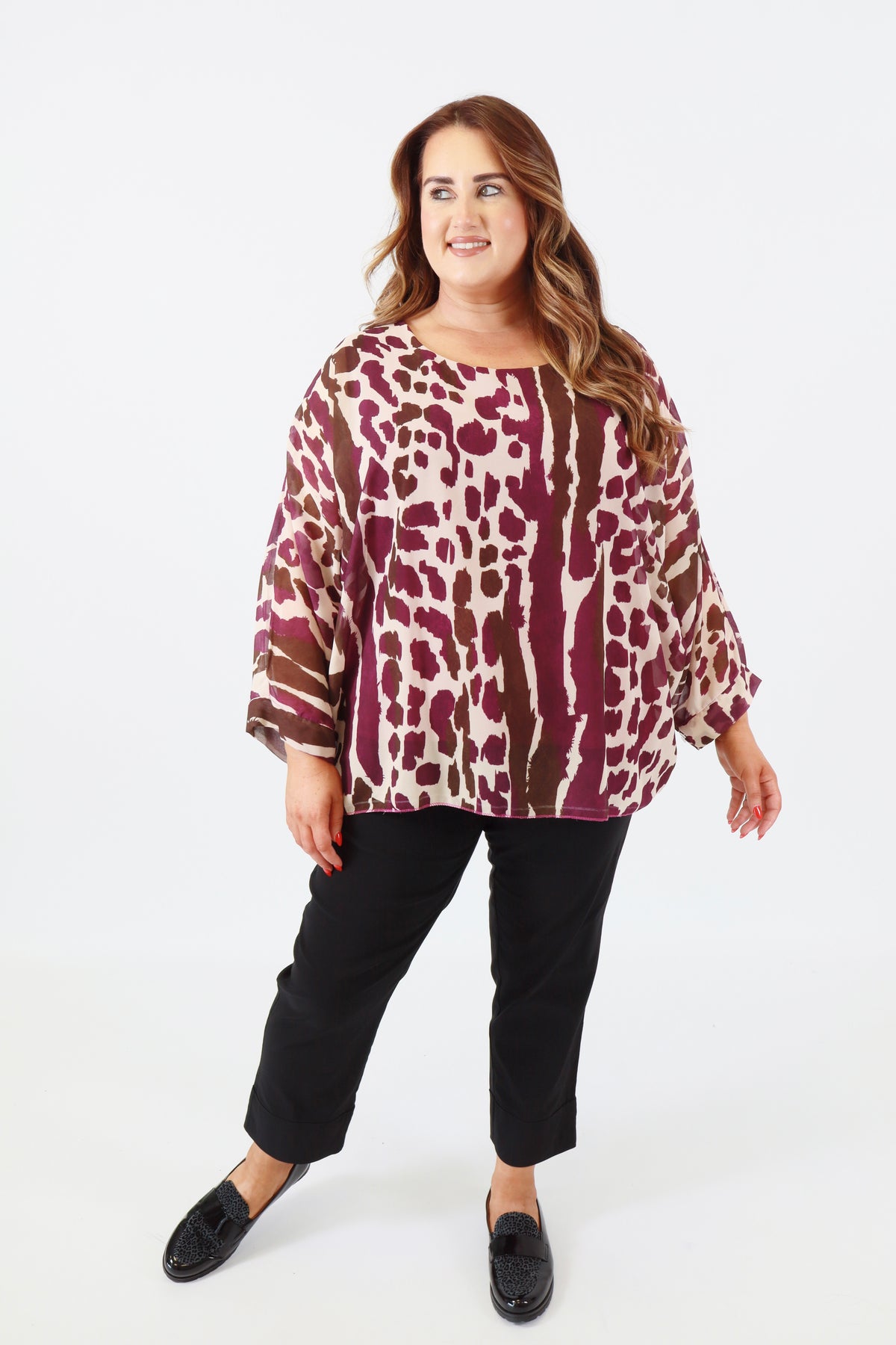 Vanessa Blouse in Purple