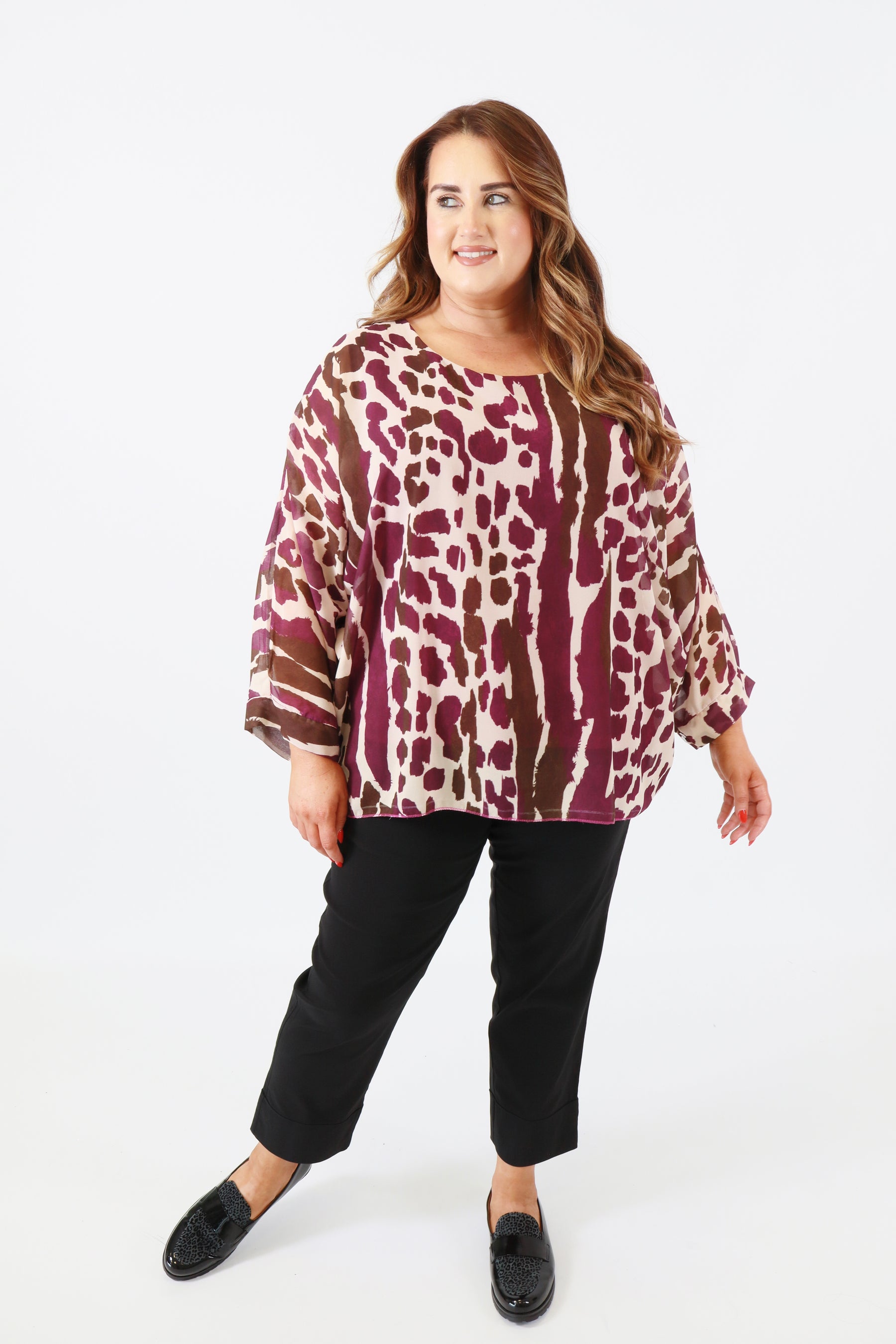 Vanessa Blouse in Purple