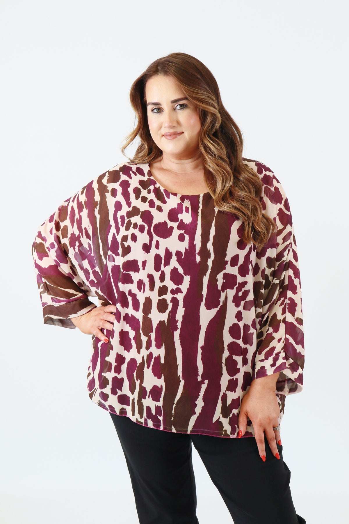 Vanessa Blouse in Purple