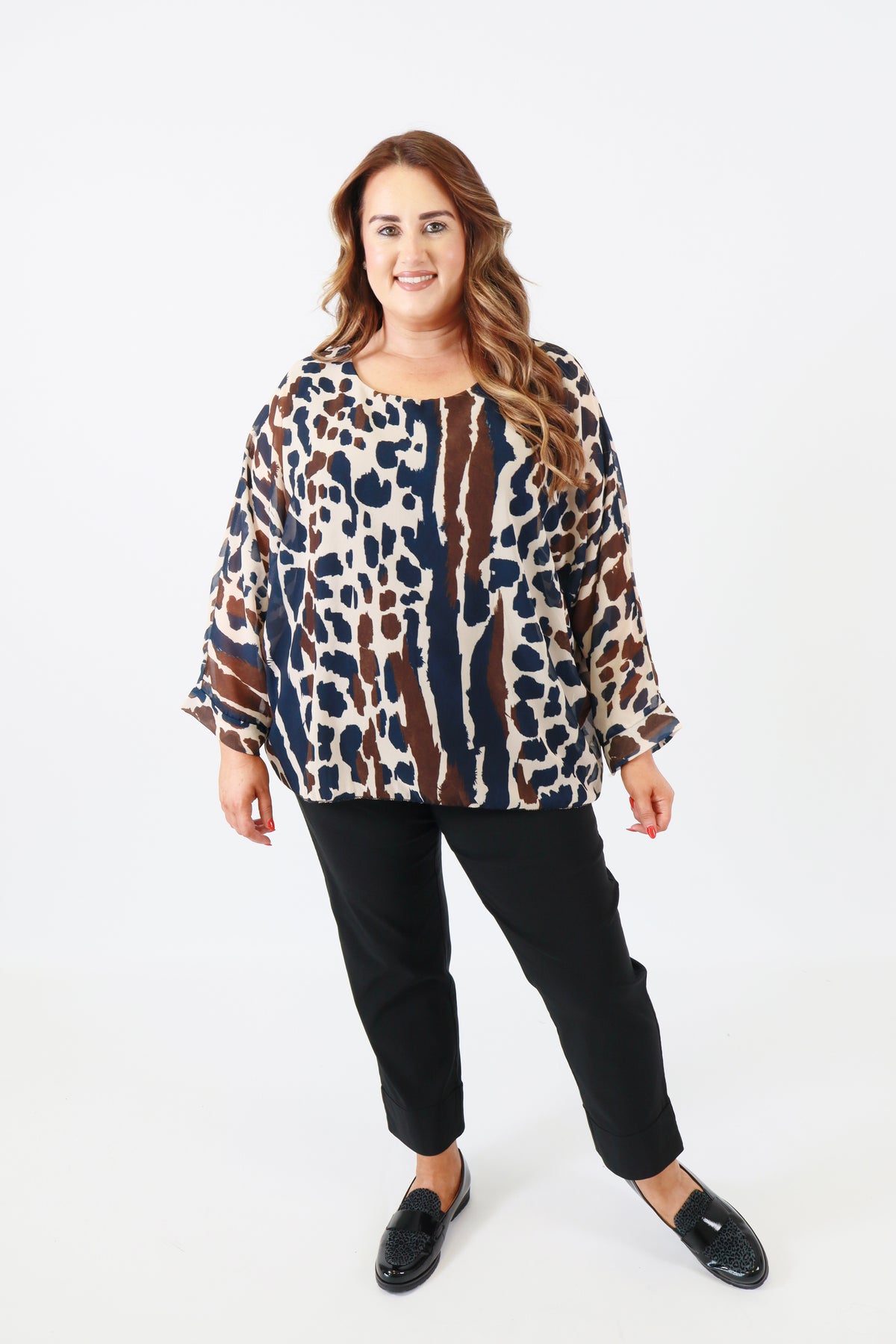Vanessa Blouse in Navy