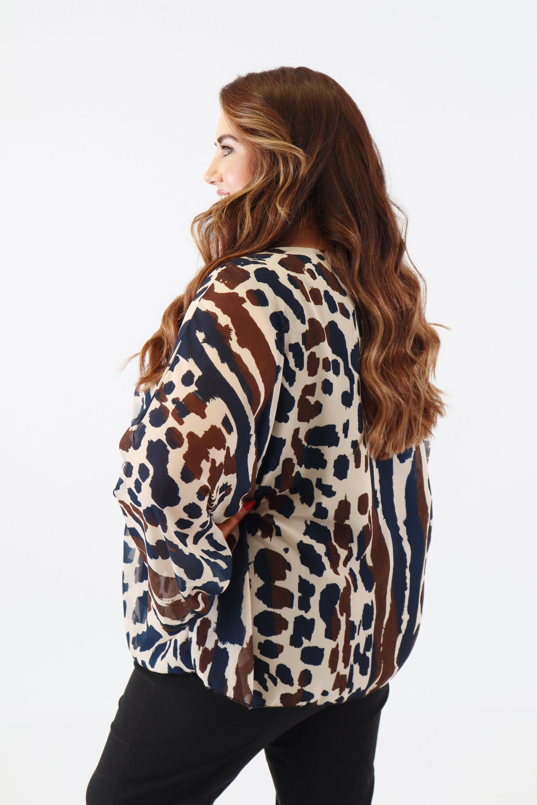 Vanessa Blouse in Navy
