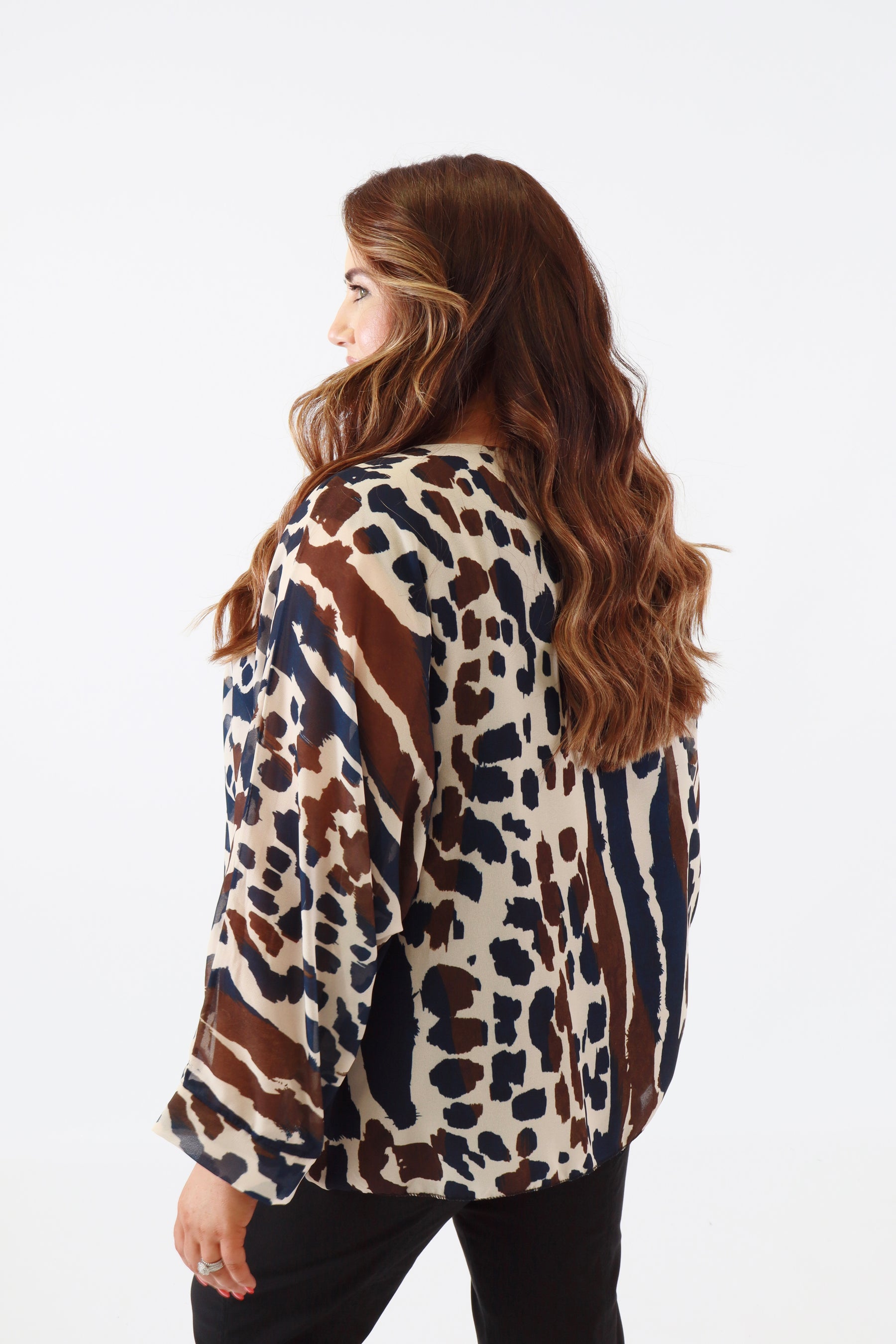 Vanessa Blouse in Navy