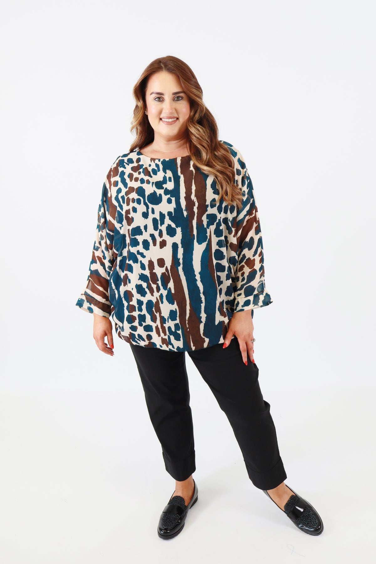 Vanessa Blouse in Teal
