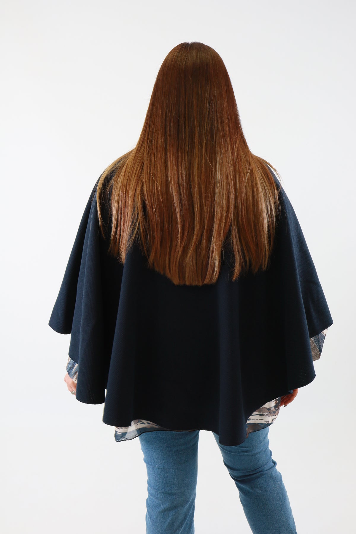 Ally Cape in Navy