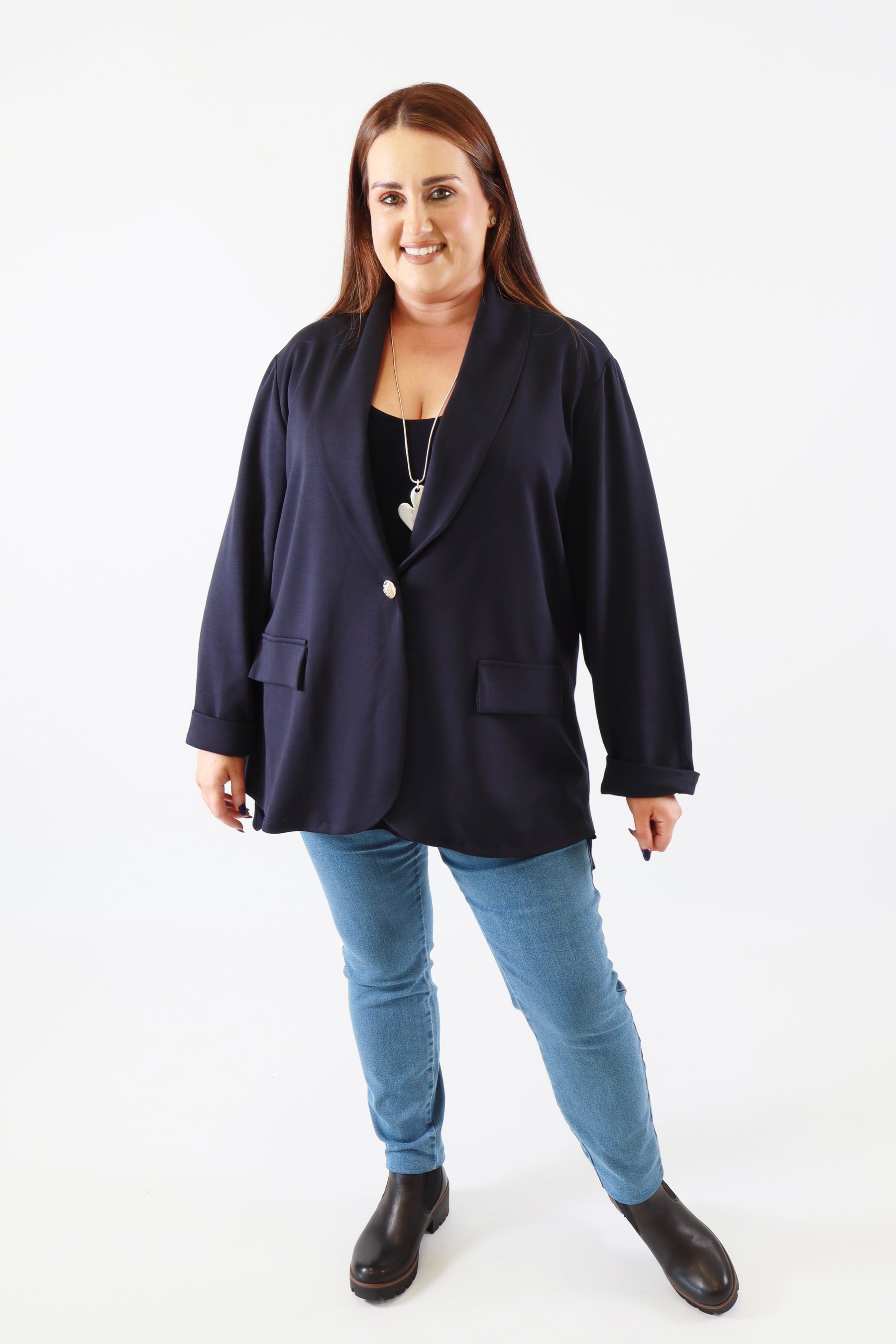 Liv Blazer in Navy