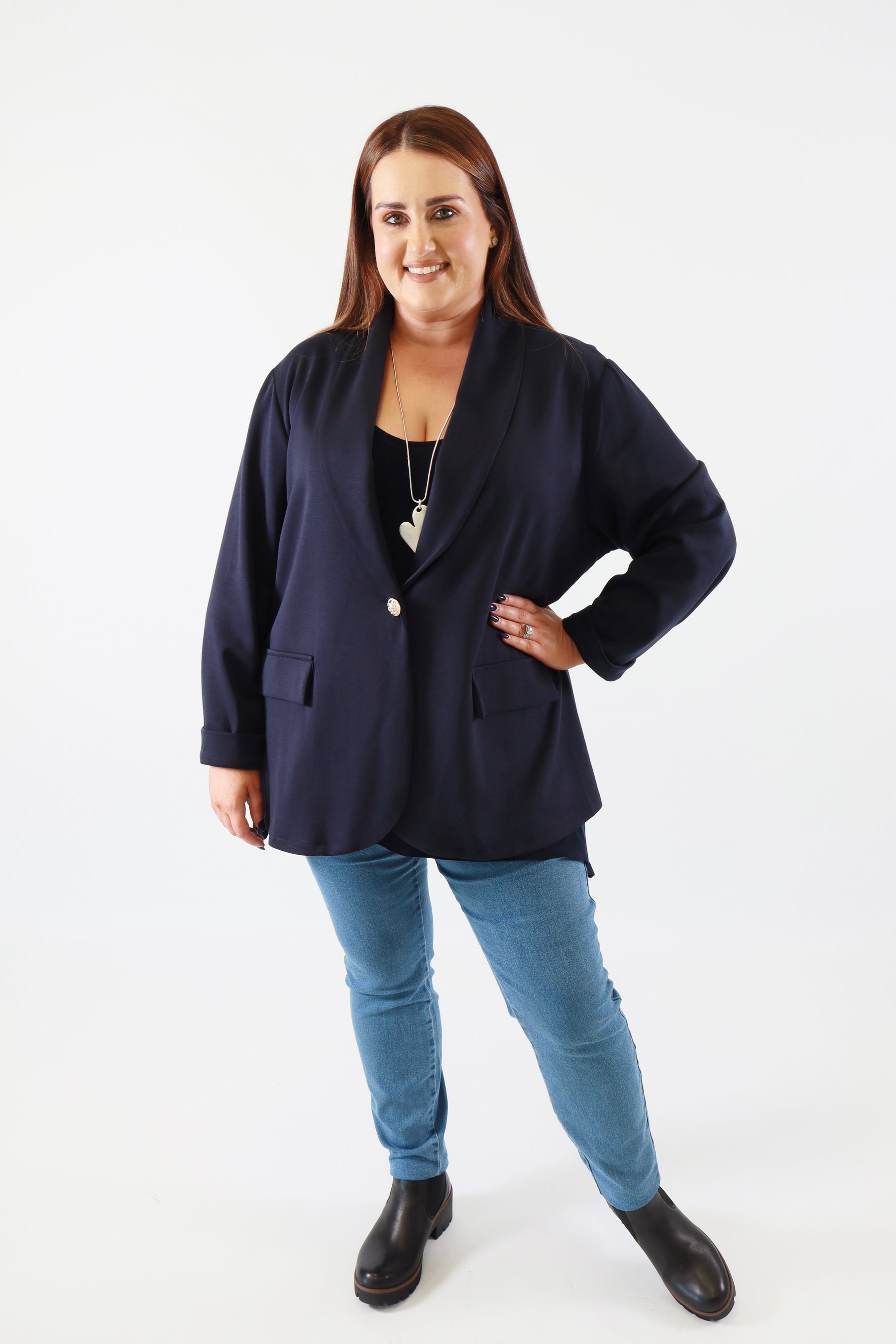 Liv Blazer in Navy