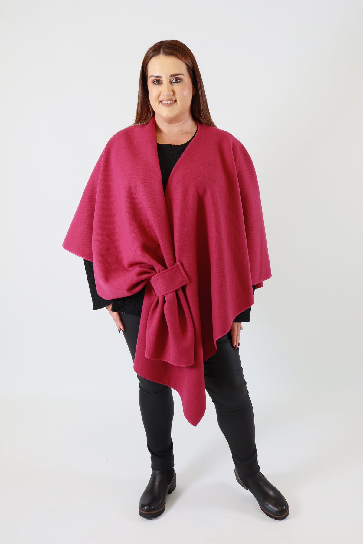 Ally Cape in Magenta