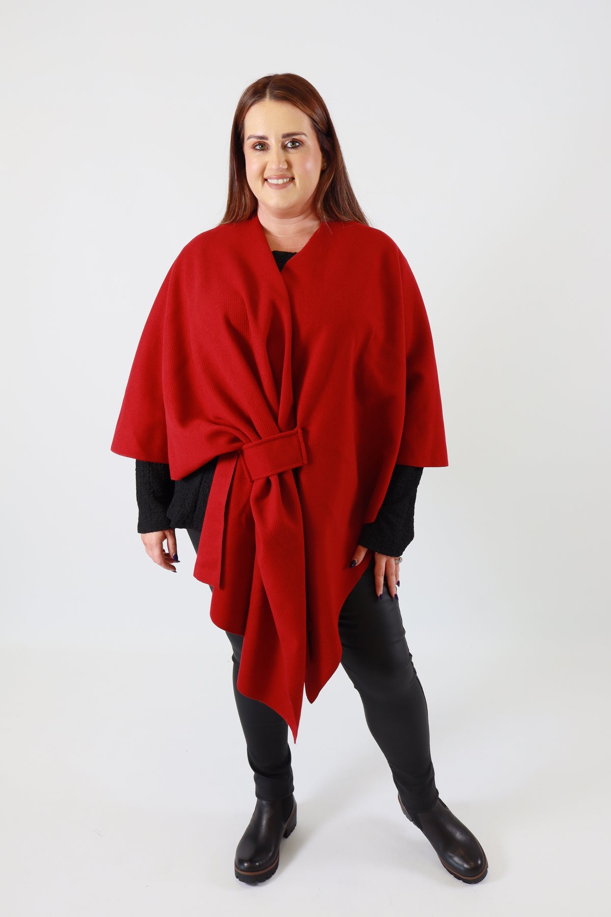 Ally Cape in Red