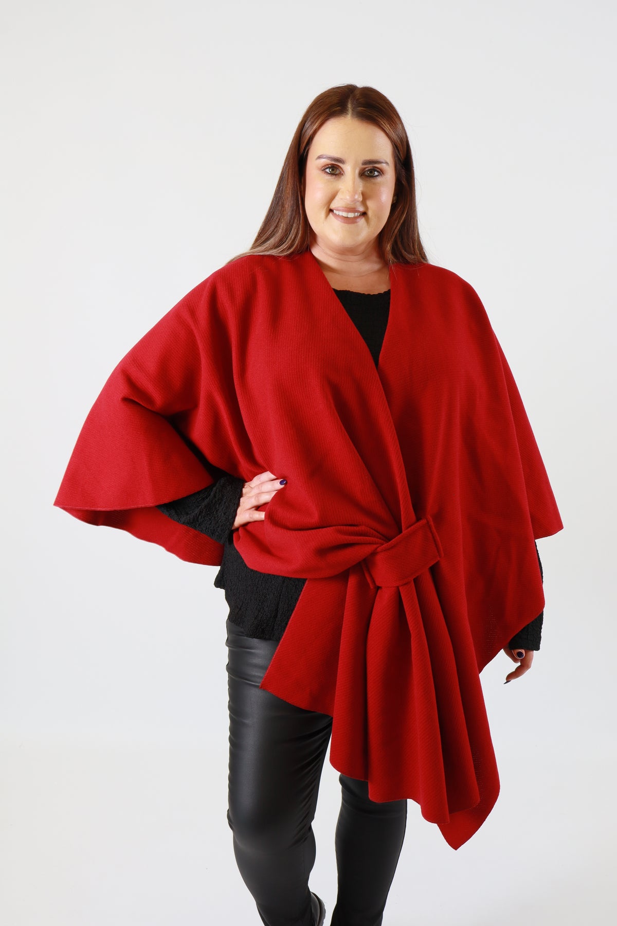 Ally Cape in Red