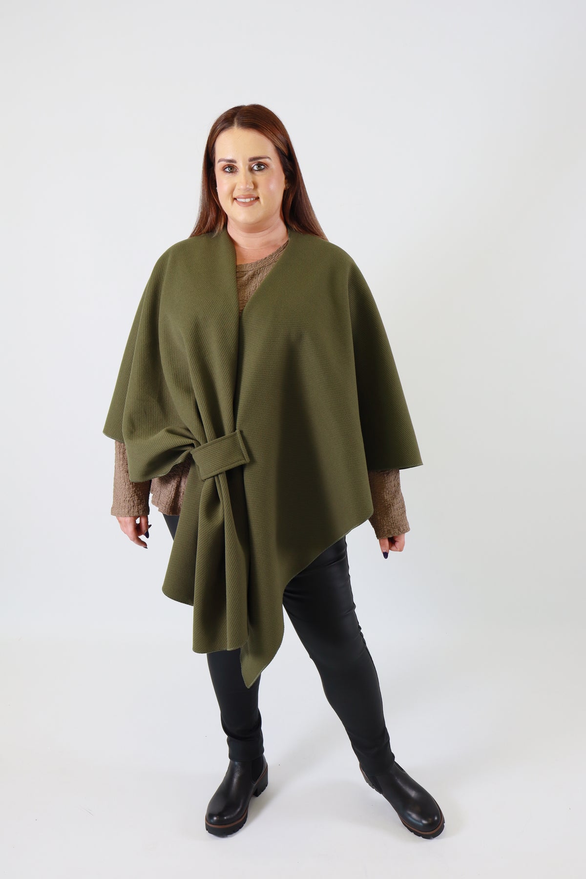 Ally Cape in Khaki