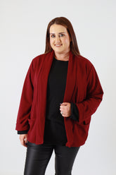 Esme Blazer in Wine