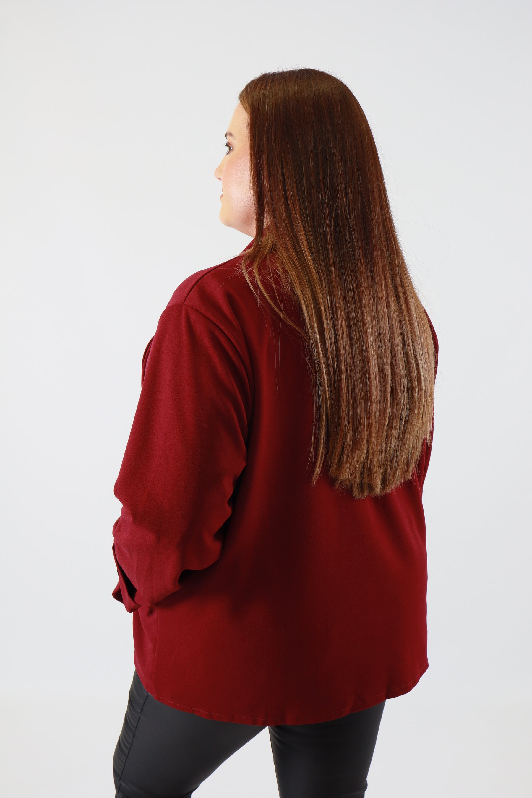 Esme Blazer in Wine