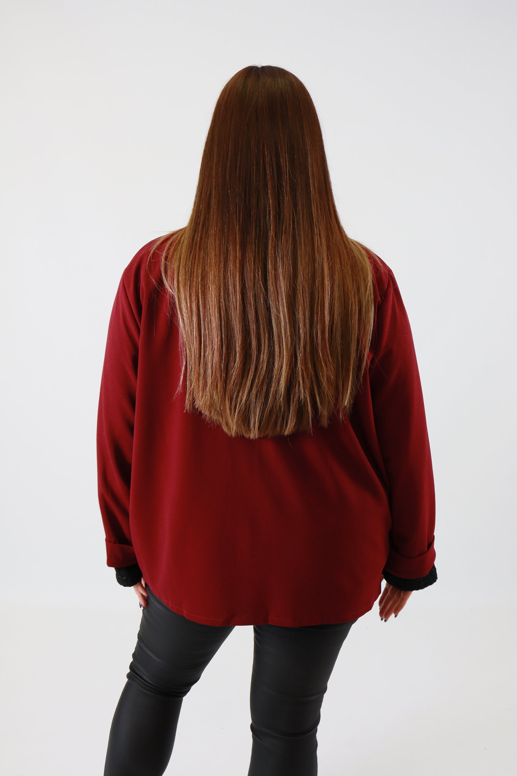 Esme Blazer in Wine