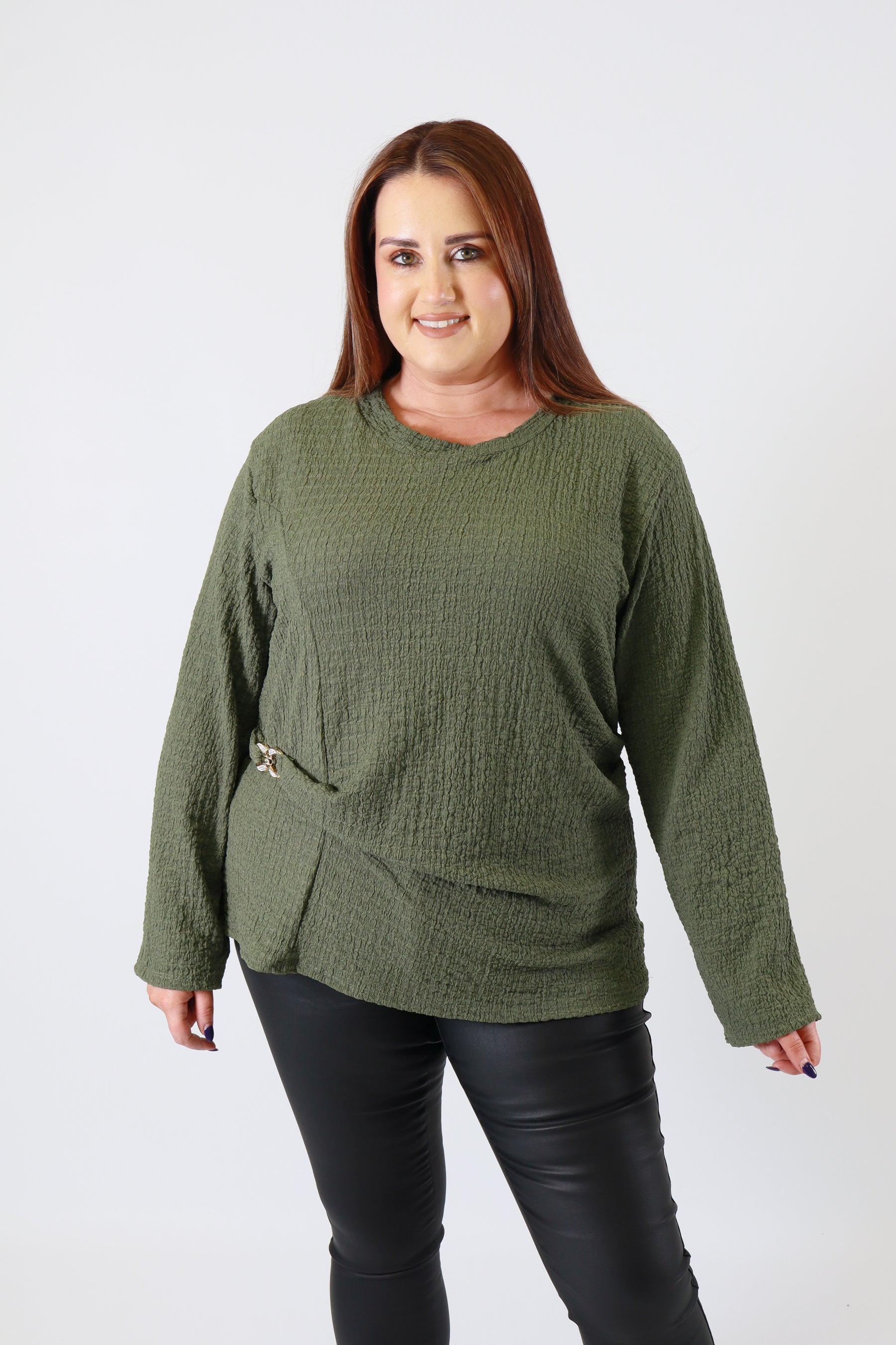 Billie Top in Khaki