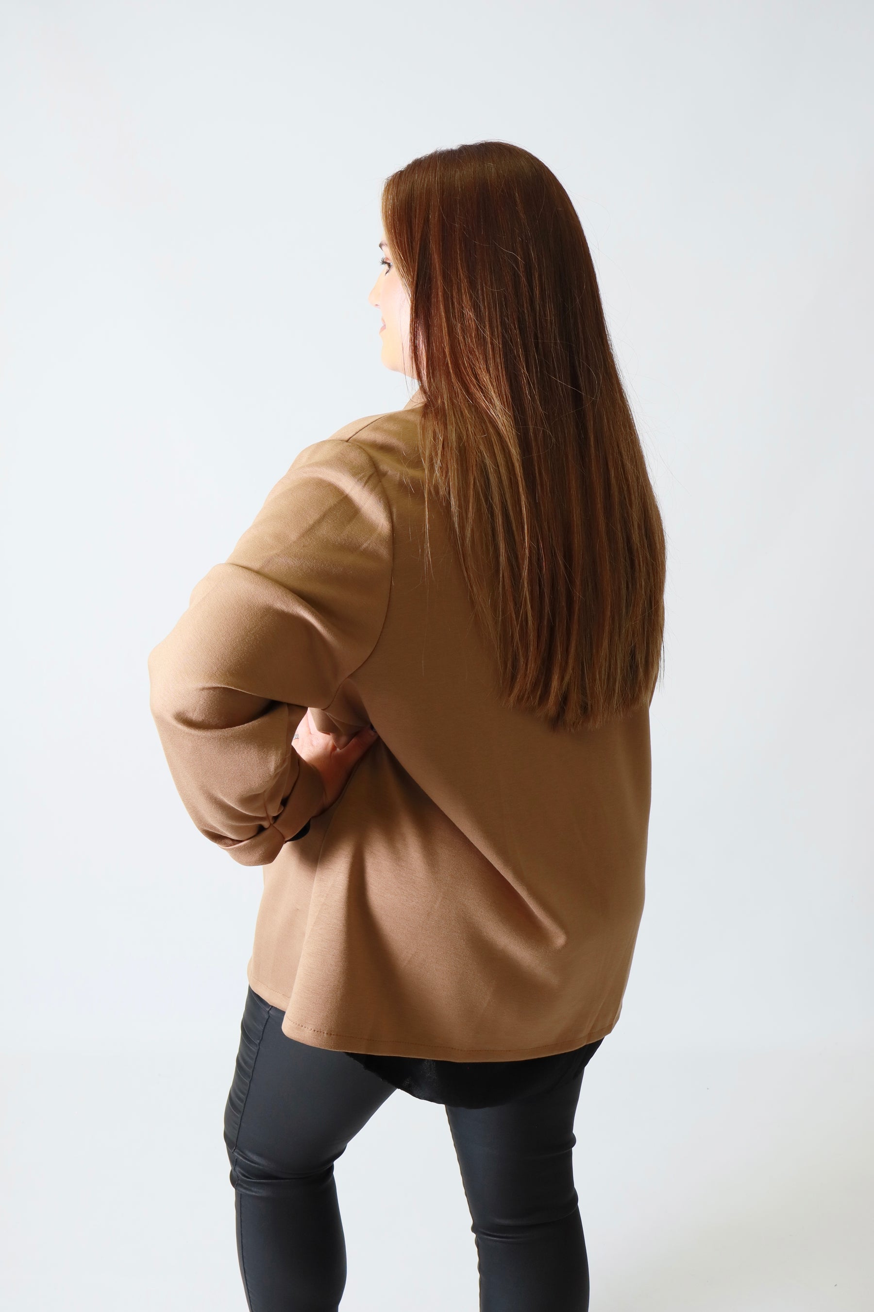 Liv Blazer in Tan