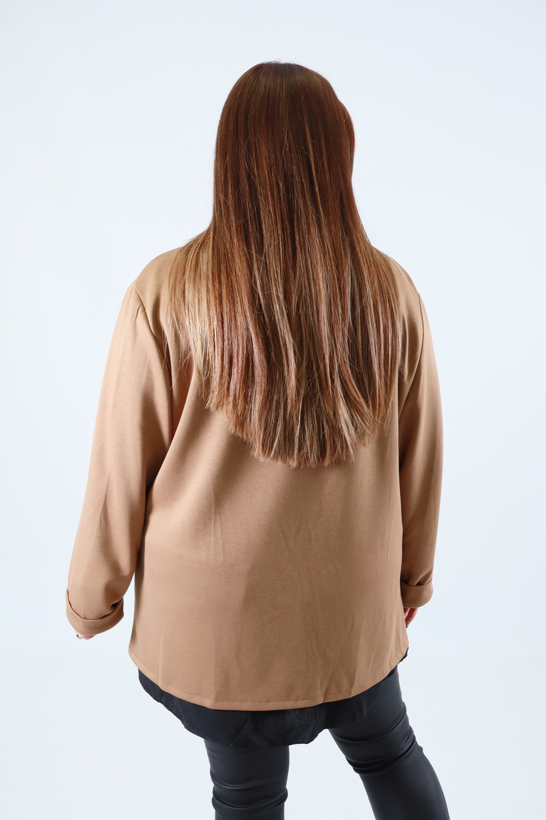 Liv Blazer in Tan