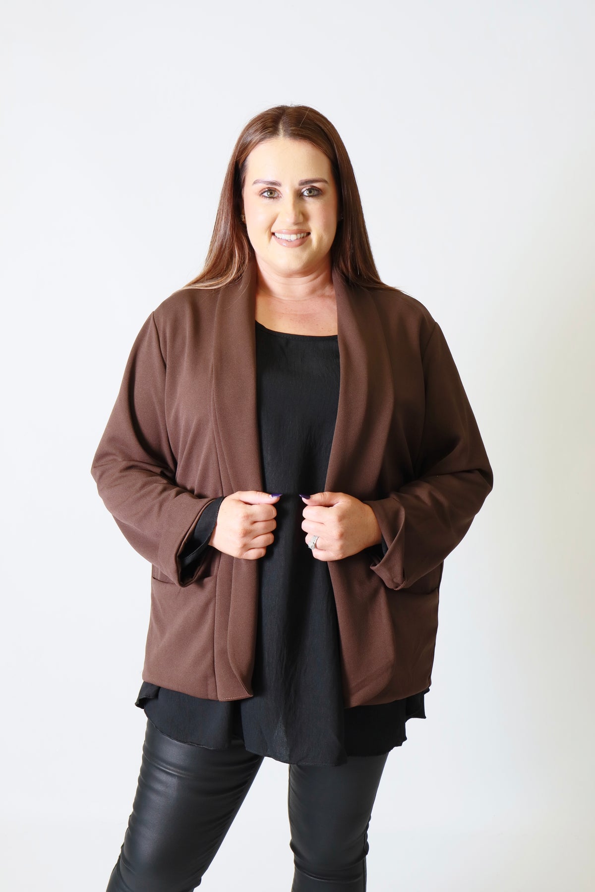 Esme Blazer in Chocolate