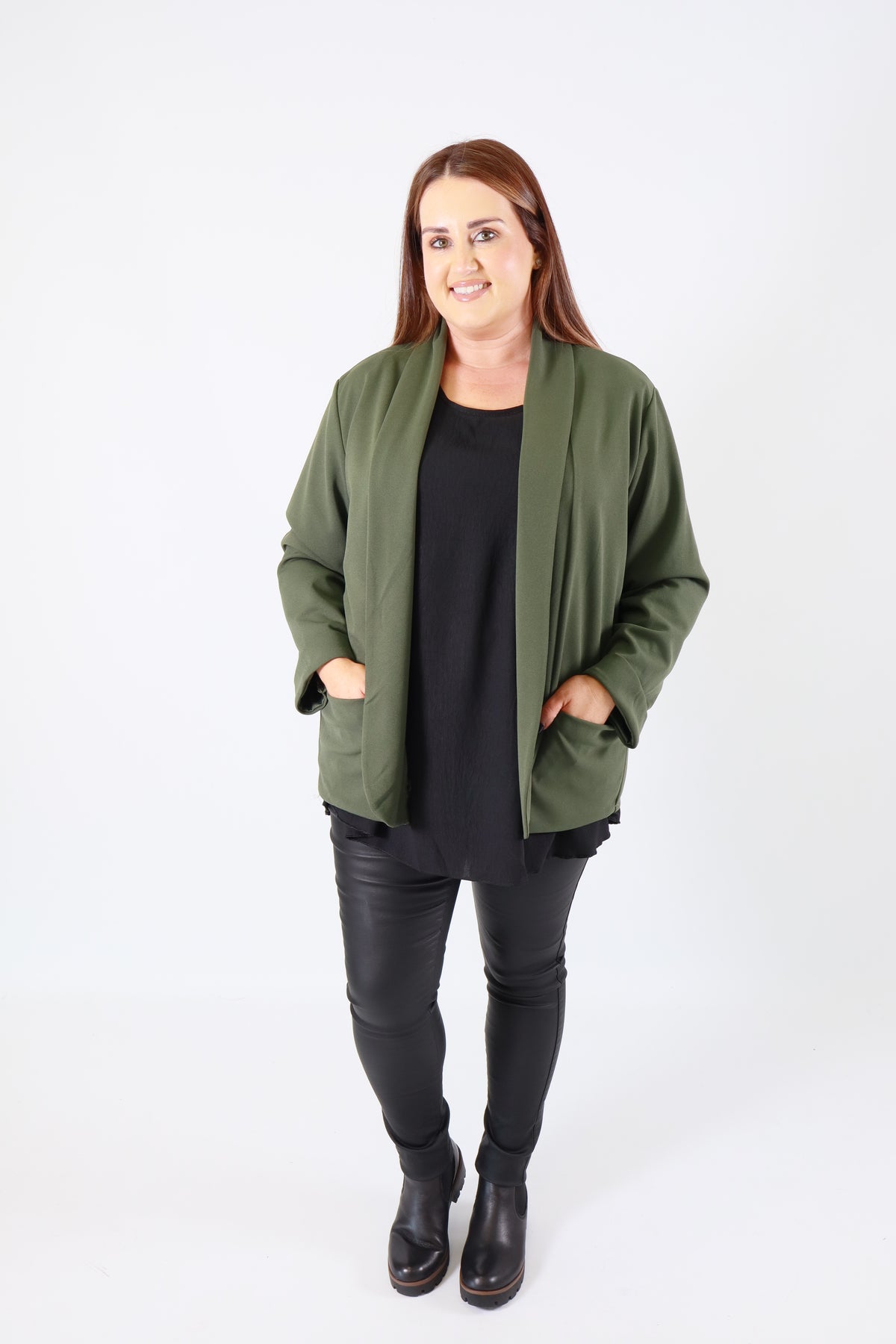 Esme Blazer in Khaki