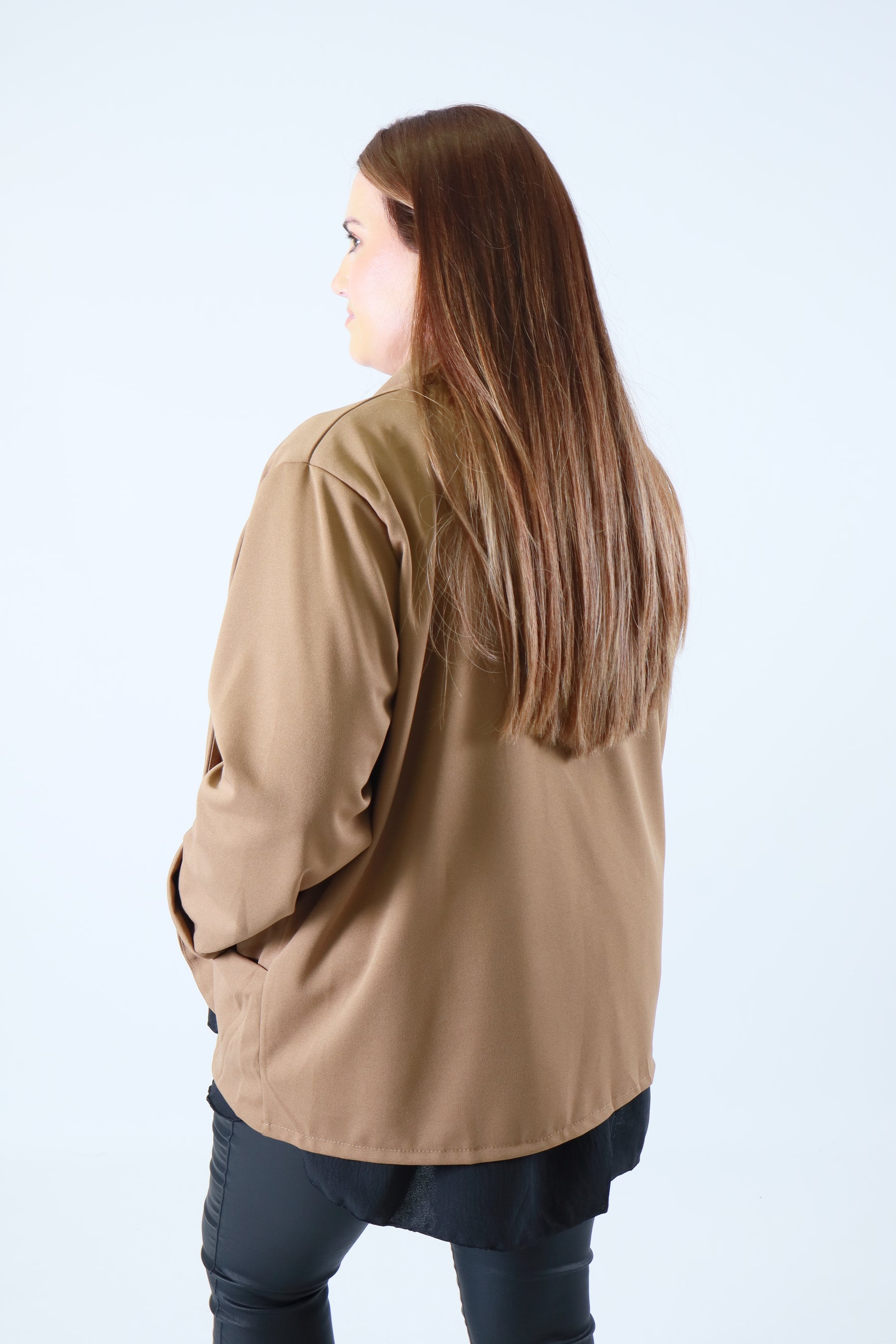 Esme Blazer in Tan