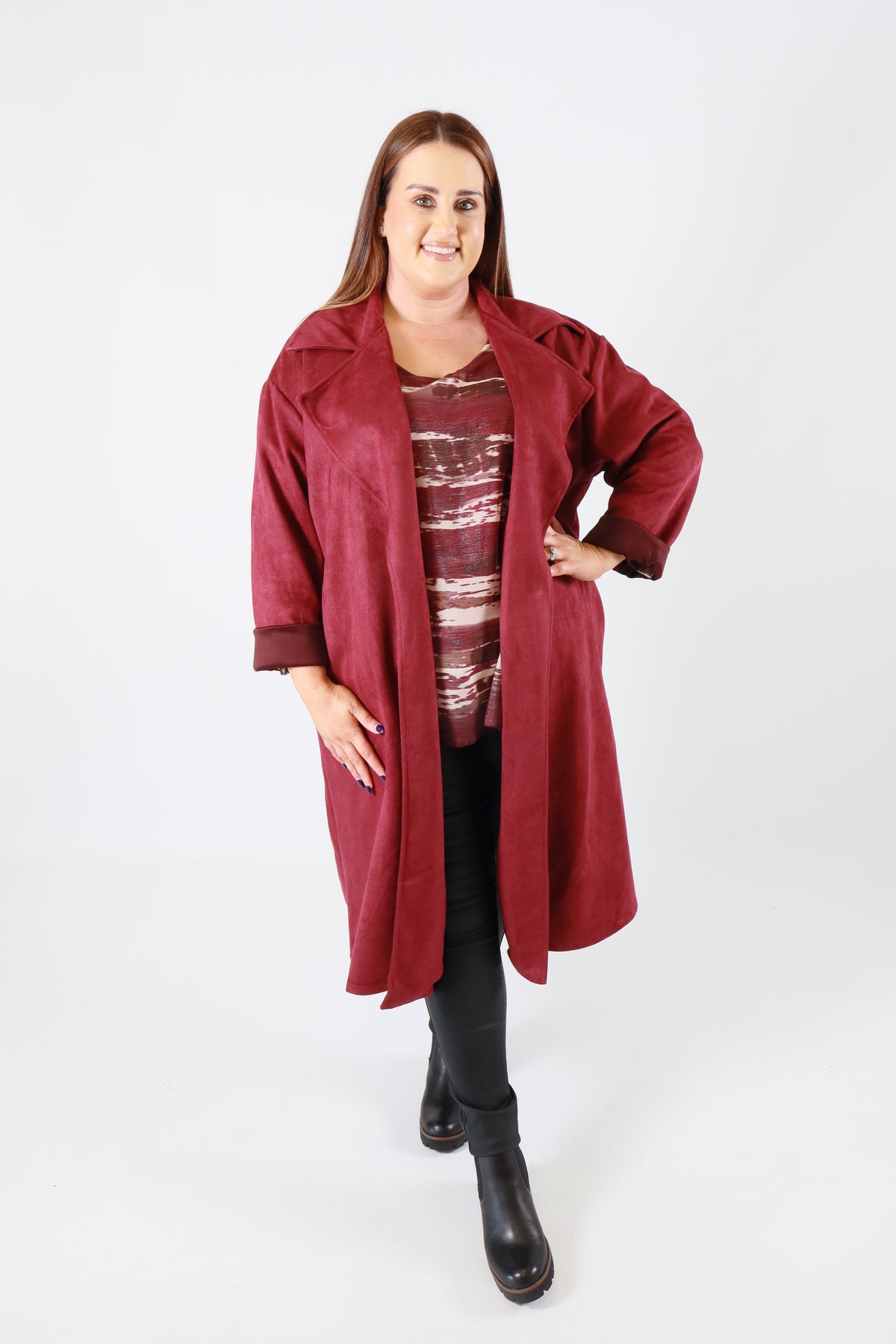 Ivy Jacket in Wine