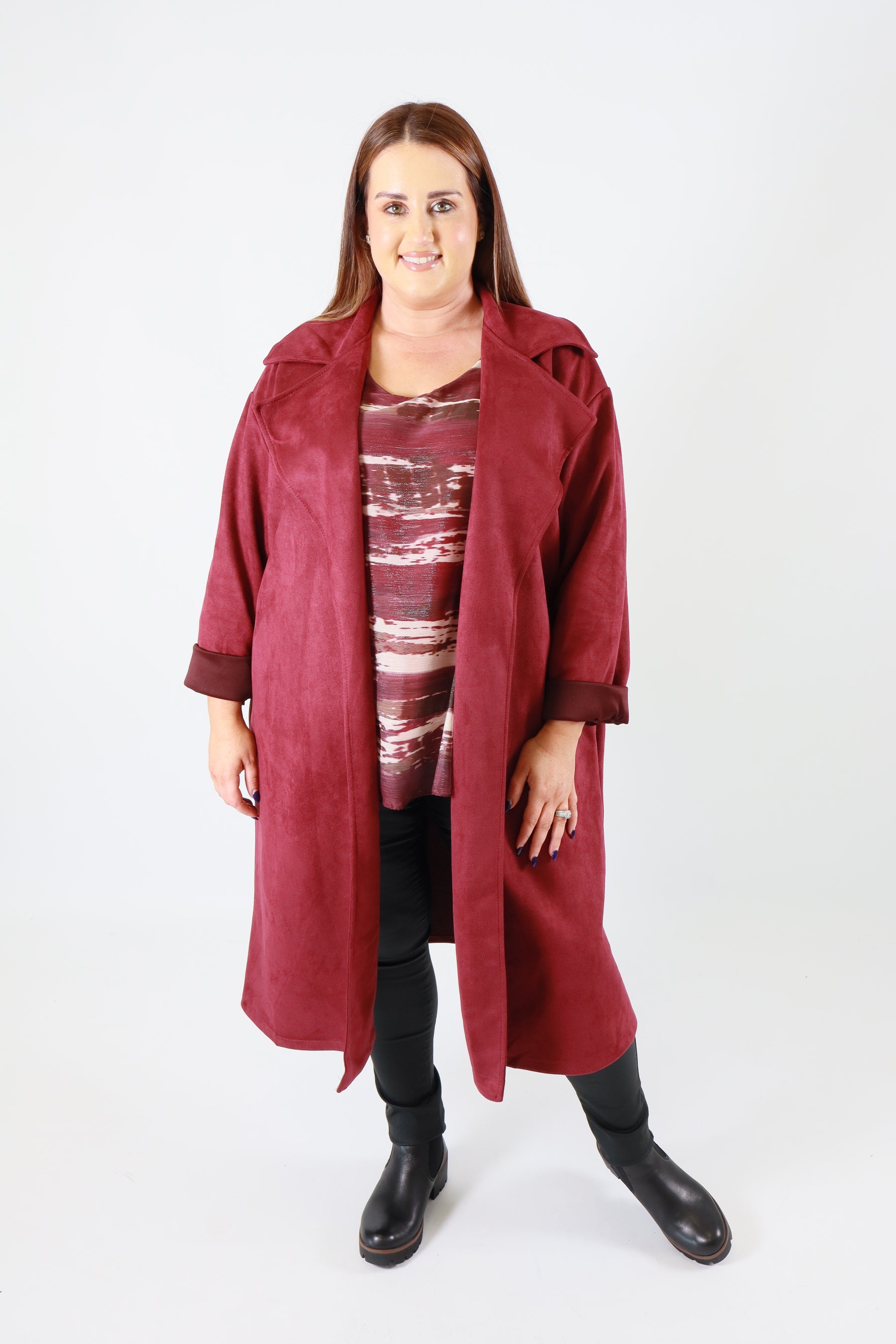 Ivy Jacket in Wine