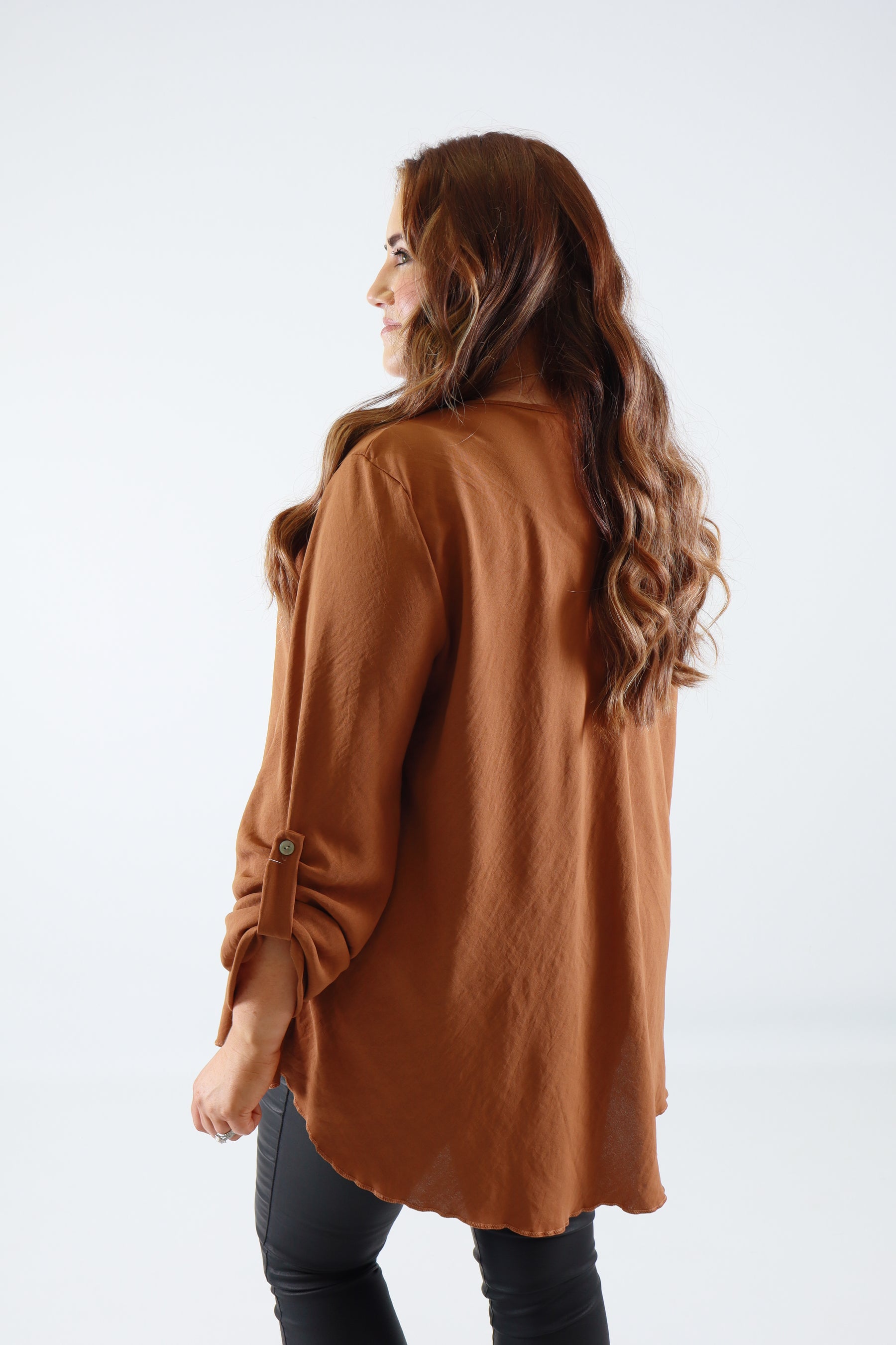 Molly Blouse in Tan