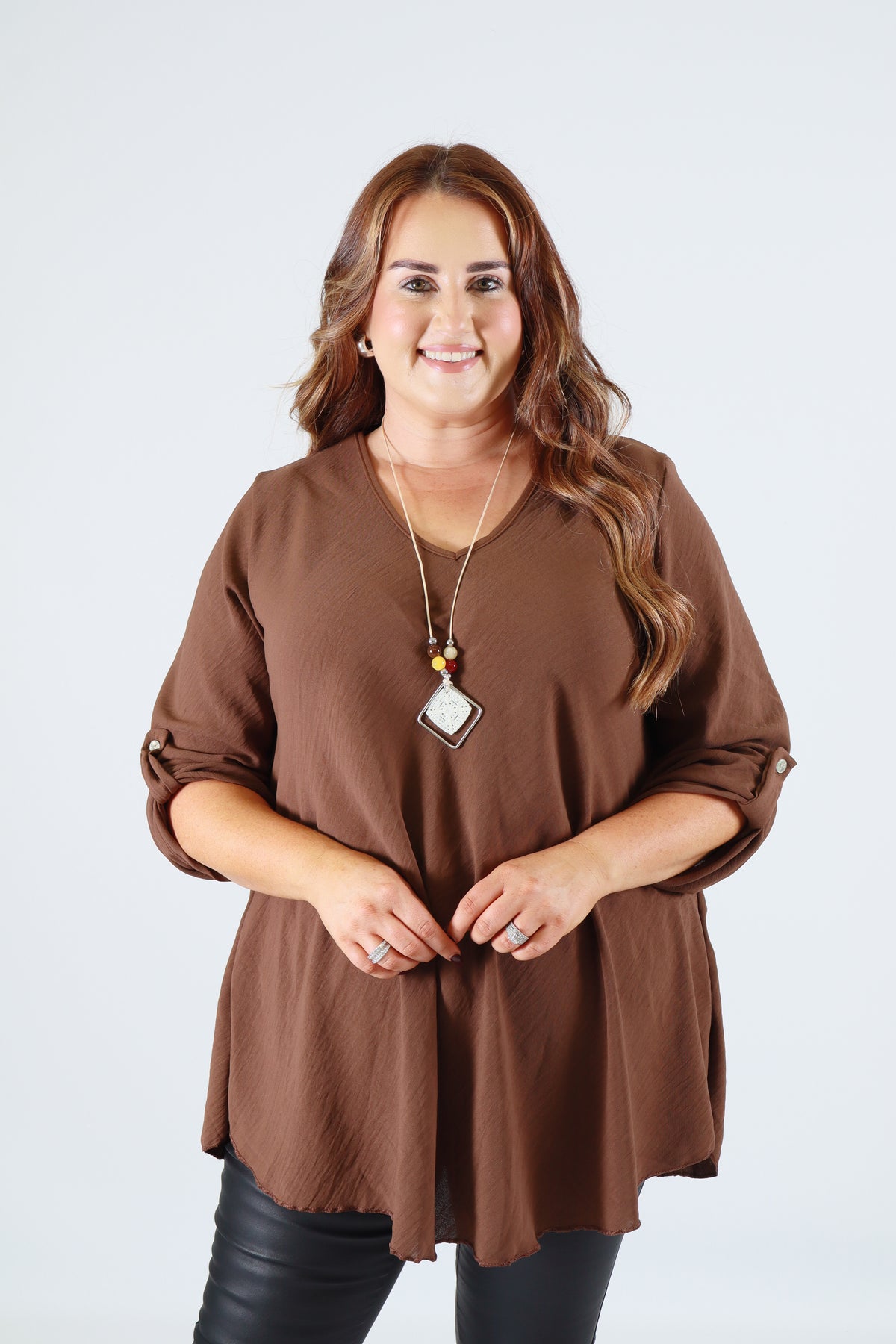 Molly Blouse in Brown