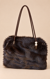 Indie Fur Bag in Brown