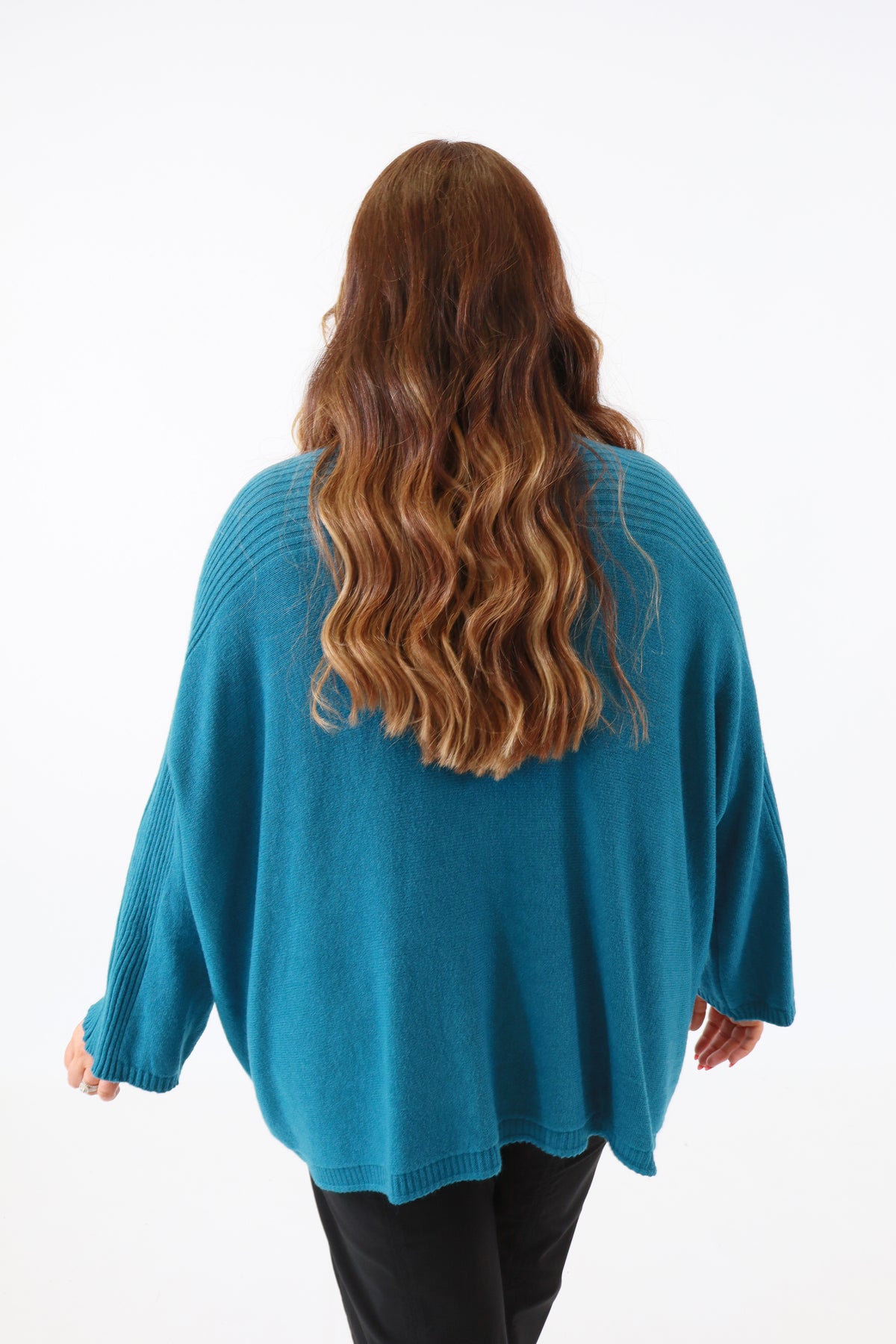 Isabell Oversized Knit Jumper in Teal