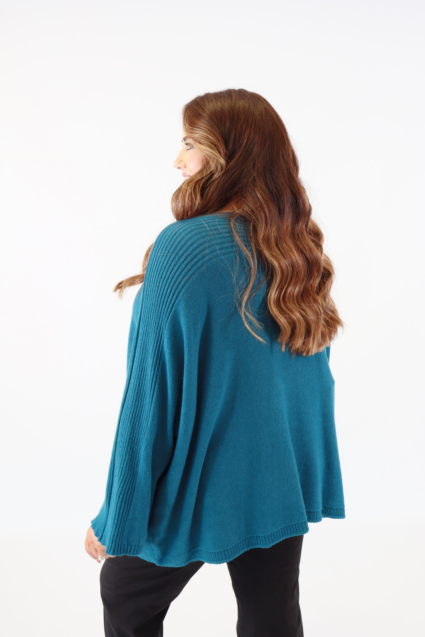 Isabell Oversized Knit Jumper in Teal