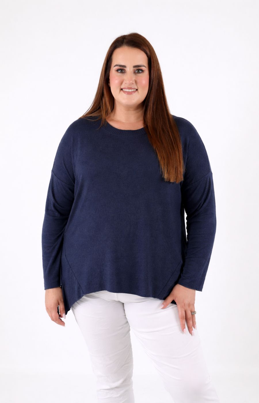 Josie Knit Jumper in Navy