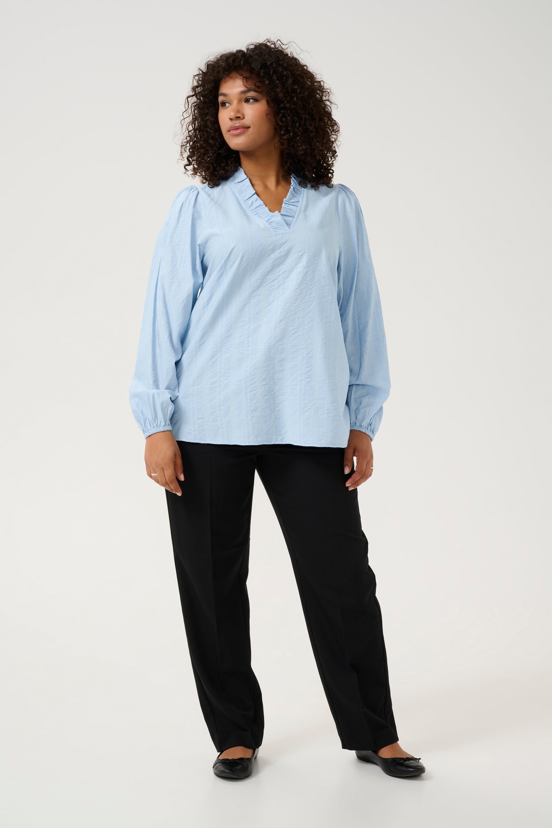 Kaffe Curve Anni Blouse in Blue