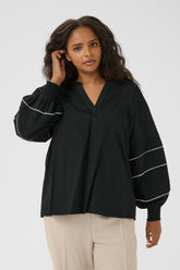 Kaffe Curve Ariel Blouse in Black
