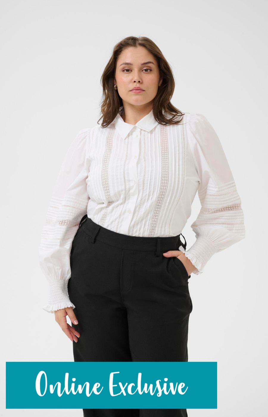 Kaffe Curve Belli White Shirt