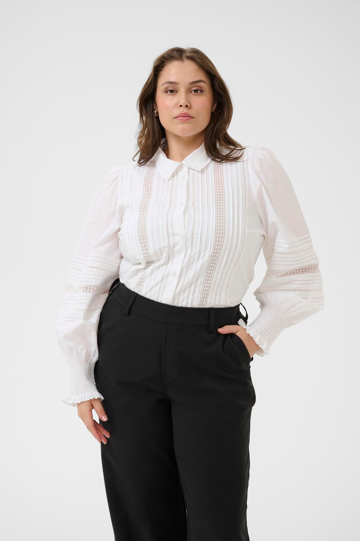 Kaffe Curve Belli White Shirt